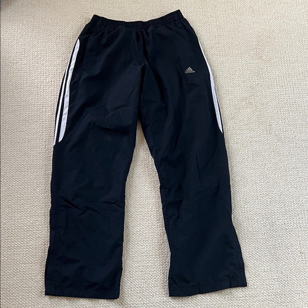 Adidas Men’s Navy Joggers with White Stripes